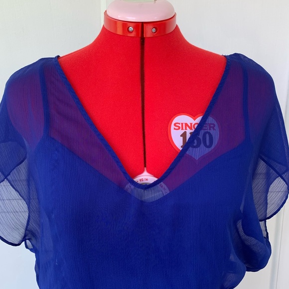 Express Cobalt Blue Dress - Picture 7 of 12